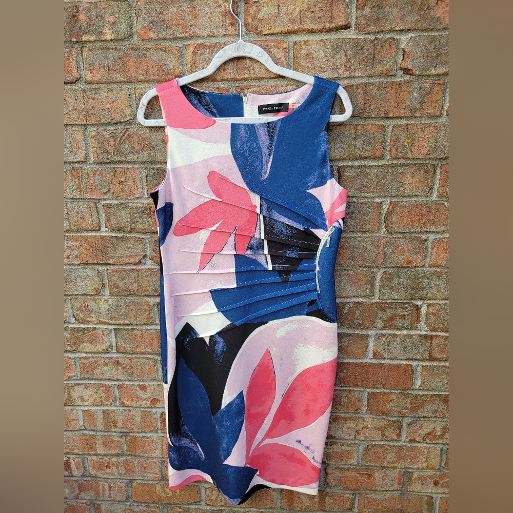 Ivanka Trump Colorful Sheath Dress